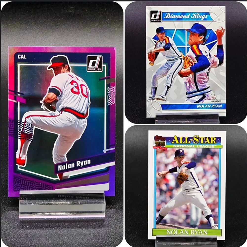 Nolan Ryan Diamond Kings Purple Foil All-Stars Texas Rangers Hall of Famer